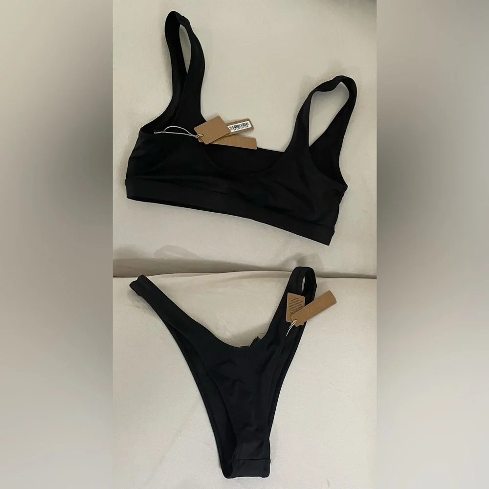 SKIMS SET NWT Black Bikini Swimsuit Size S